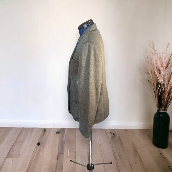 NWT The Limited Pine Green & Black Tweed Blazer Size XXL - Picture 3 of 16